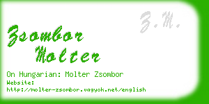 zsombor molter business card